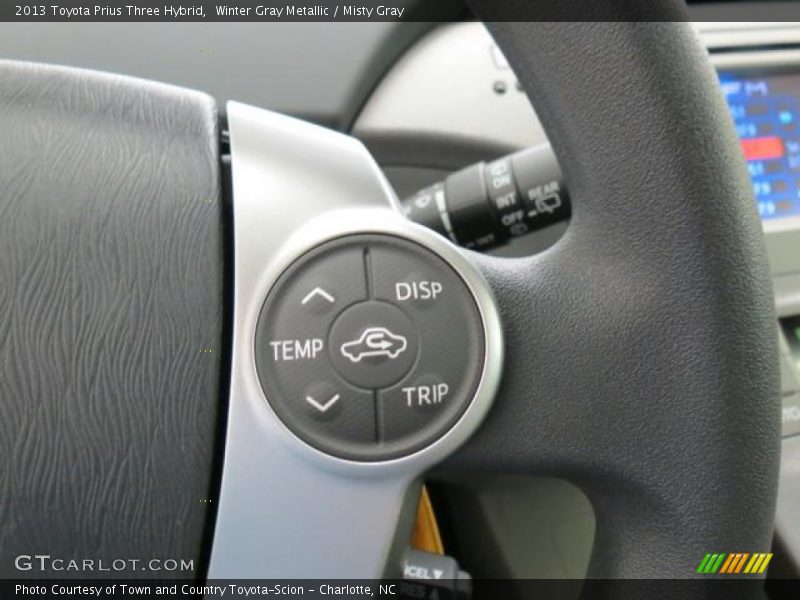 Winter Gray Metallic / Misty Gray 2013 Toyota Prius Three Hybrid
