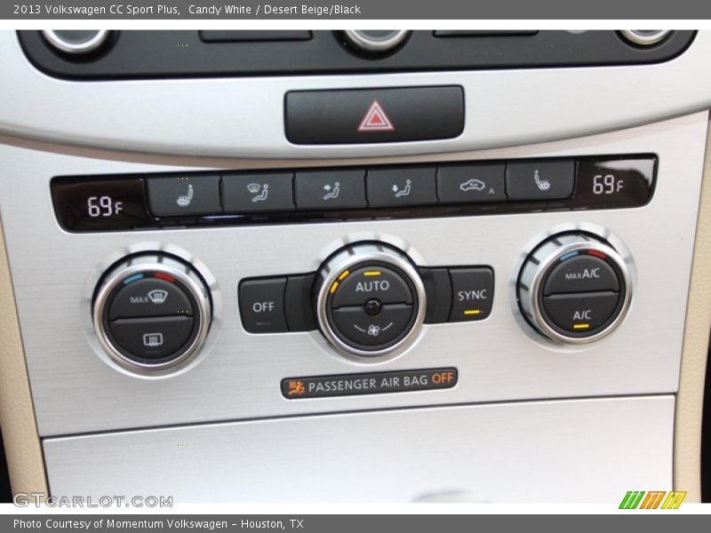 Candy White / Desert Beige/Black 2013 Volkswagen CC Sport Plus