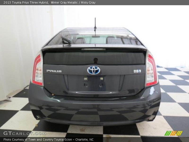 Winter Gray Metallic / Misty Gray 2013 Toyota Prius Three Hybrid