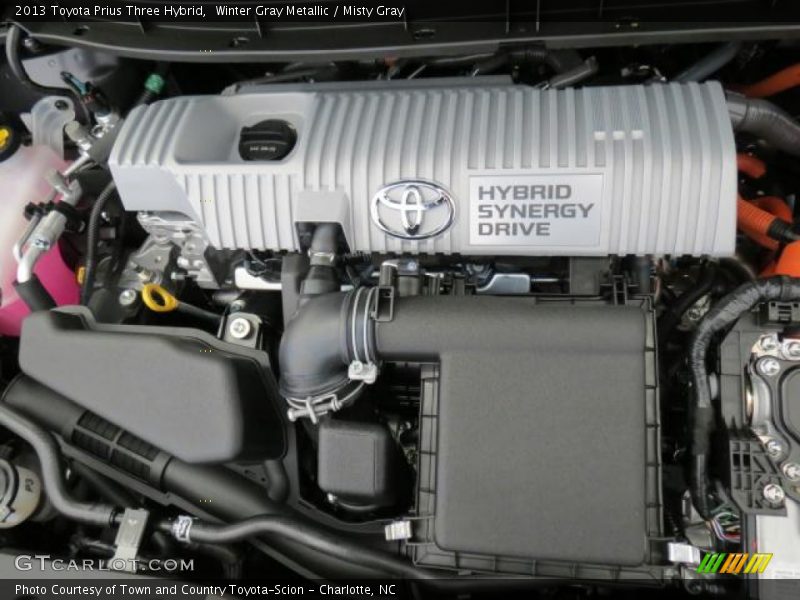 Winter Gray Metallic / Misty Gray 2013 Toyota Prius Three Hybrid
