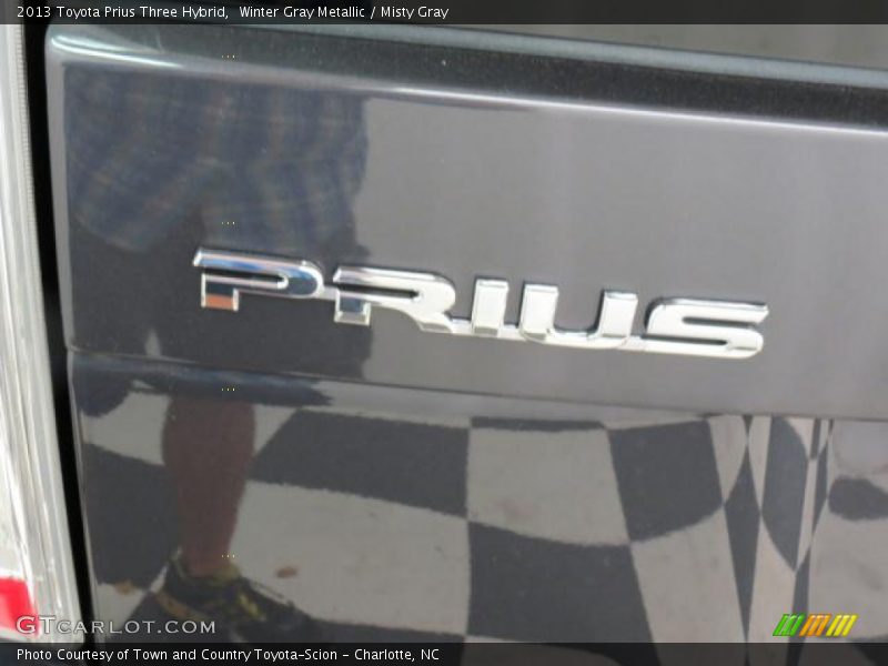 Winter Gray Metallic / Misty Gray 2013 Toyota Prius Three Hybrid