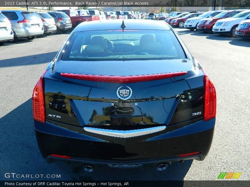 Black Raven / Caramel/Jet Black Accents 2013 Cadillac ATS 3.6L Performance