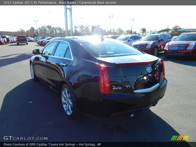 Black Raven / Caramel/Jet Black Accents 2013 Cadillac ATS 3.6L Performance