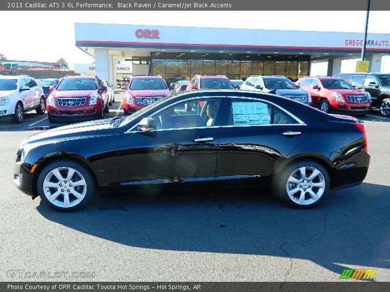 Black Raven / Caramel/Jet Black Accents 2013 Cadillac ATS 3.6L Performance