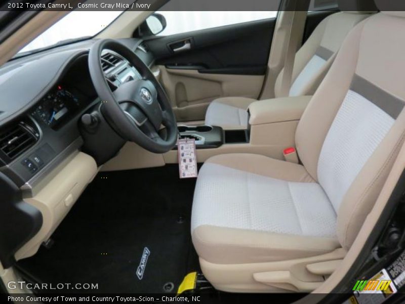 Cosmic Gray Mica / Ivory 2012 Toyota Camry L