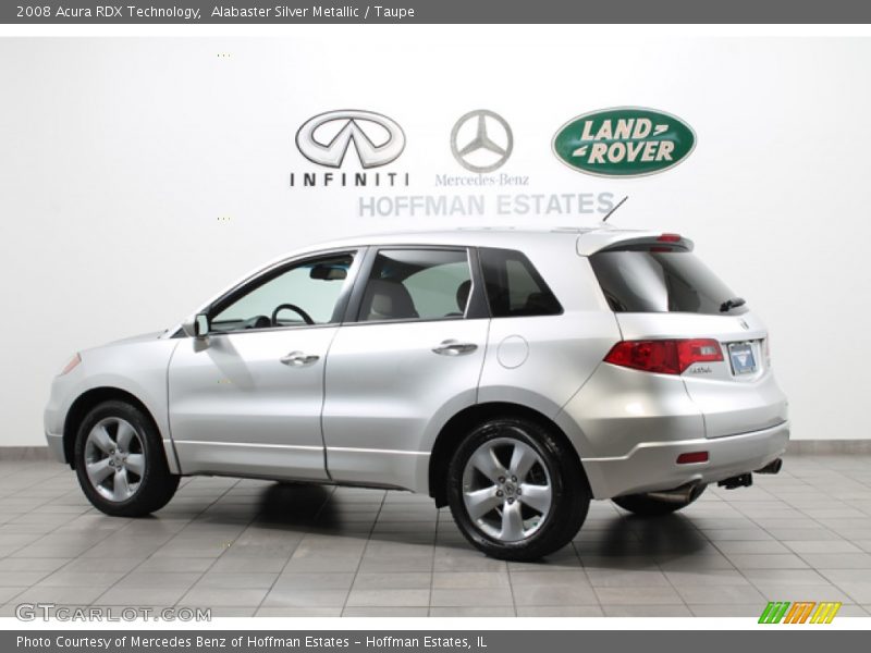Alabaster Silver Metallic / Taupe 2008 Acura RDX Technology