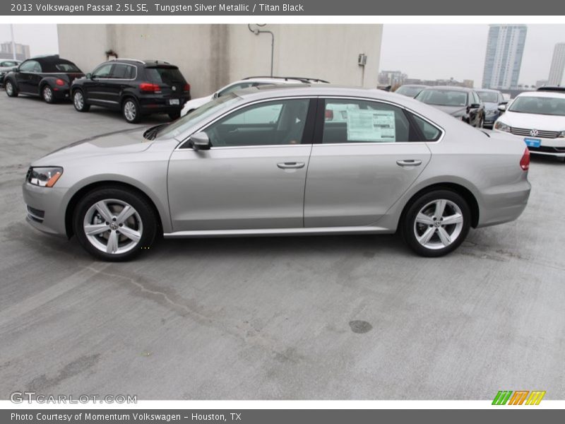 Tungsten Silver Metallic / Titan Black 2013 Volkswagen Passat 2.5L SE