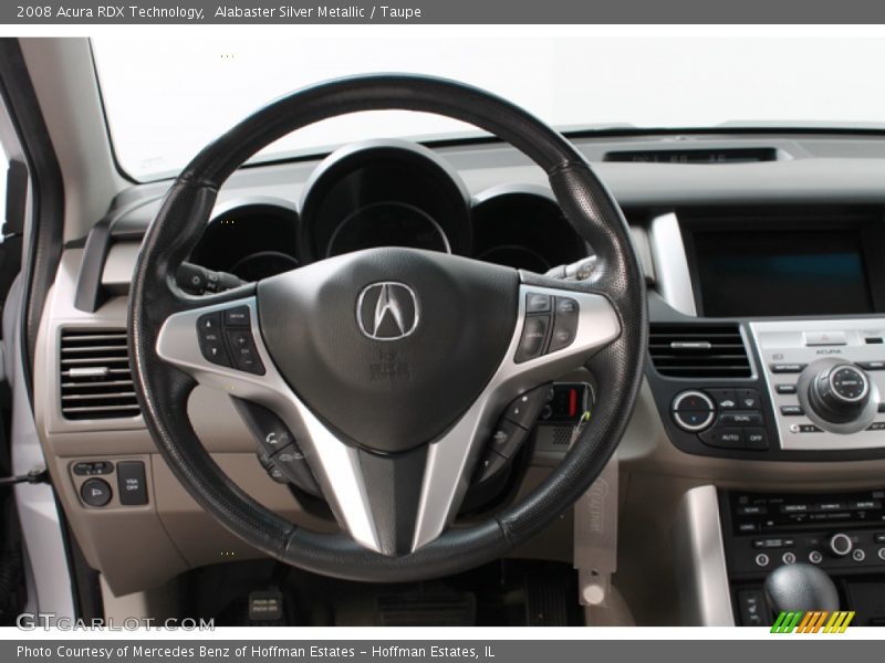 Alabaster Silver Metallic / Taupe 2008 Acura RDX Technology