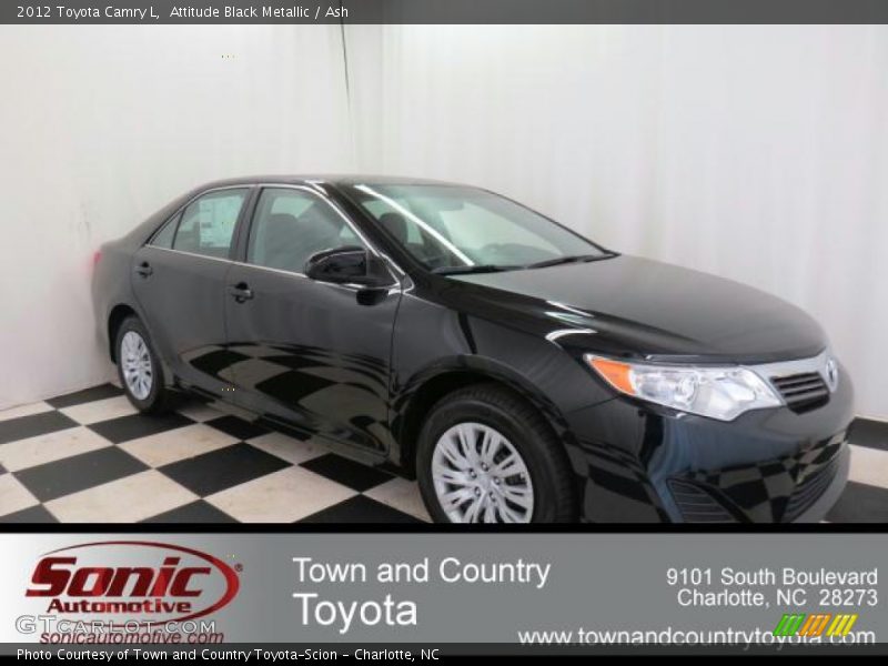 Attitude Black Metallic / Ash 2012 Toyota Camry L