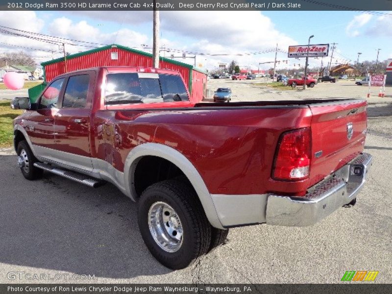 Deep Cherry Red Crystal Pearl / Dark Slate 2012 Dodge Ram 3500 HD Laramie Crew Cab 4x4 Dually