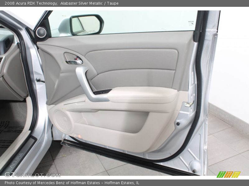 Alabaster Silver Metallic / Taupe 2008 Acura RDX Technology