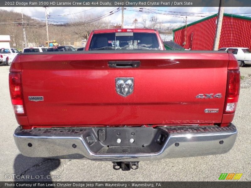 Deep Cherry Red Crystal Pearl / Dark Slate 2012 Dodge Ram 3500 HD Laramie Crew Cab 4x4 Dually