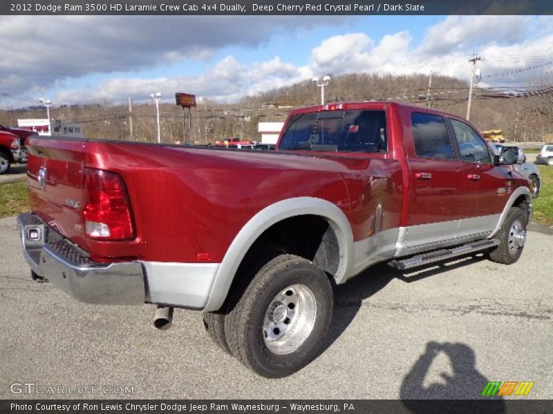 Deep Cherry Red Crystal Pearl / Dark Slate 2012 Dodge Ram 3500 HD Laramie Crew Cab 4x4 Dually