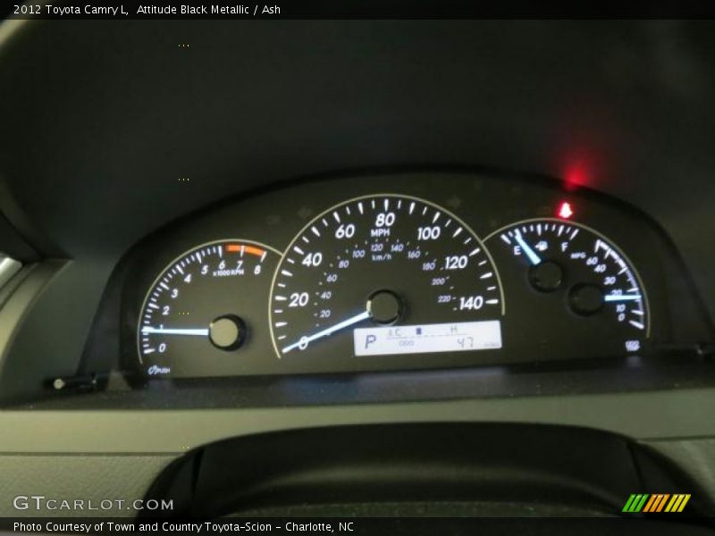 Attitude Black Metallic / Ash 2012 Toyota Camry L