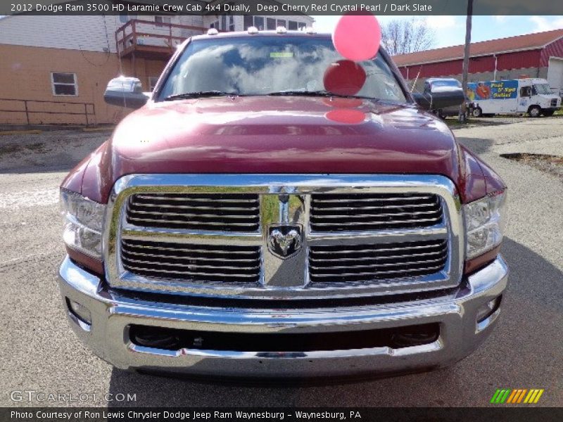 Deep Cherry Red Crystal Pearl / Dark Slate 2012 Dodge Ram 3500 HD Laramie Crew Cab 4x4 Dually