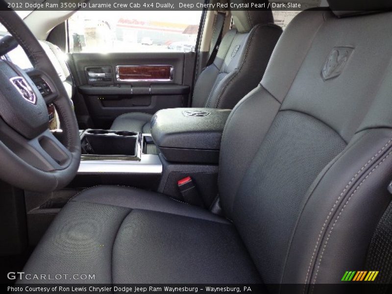 Deep Cherry Red Crystal Pearl / Dark Slate 2012 Dodge Ram 3500 HD Laramie Crew Cab 4x4 Dually