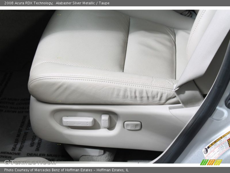 Alabaster Silver Metallic / Taupe 2008 Acura RDX Technology