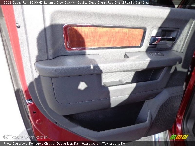 Deep Cherry Red Crystal Pearl / Dark Slate 2012 Dodge Ram 3500 HD Laramie Crew Cab 4x4 Dually