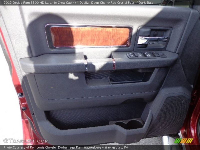 Deep Cherry Red Crystal Pearl / Dark Slate 2012 Dodge Ram 3500 HD Laramie Crew Cab 4x4 Dually
