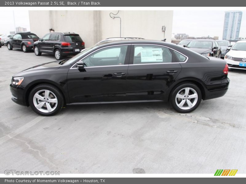 Black / Titan Black 2013 Volkswagen Passat 2.5L SE