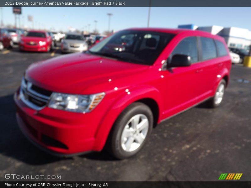 Bright Red / Black 2013 Dodge Journey American Value Package