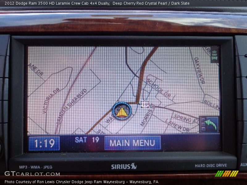 Deep Cherry Red Crystal Pearl / Dark Slate 2012 Dodge Ram 3500 HD Laramie Crew Cab 4x4 Dually