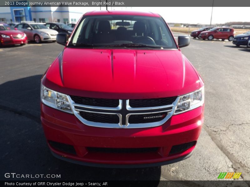 Bright Red / Black 2013 Dodge Journey American Value Package