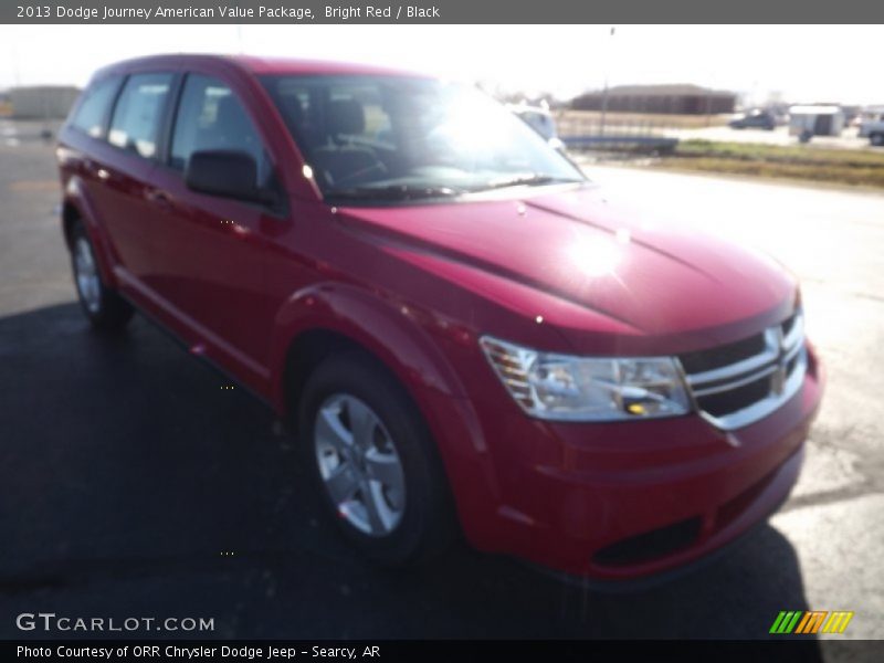 Bright Red / Black 2013 Dodge Journey American Value Package