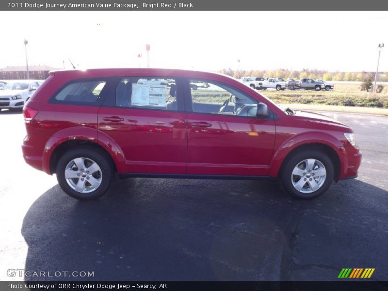 Bright Red / Black 2013 Dodge Journey American Value Package