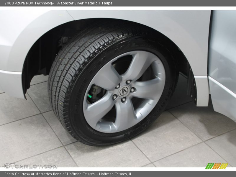 Alabaster Silver Metallic / Taupe 2008 Acura RDX Technology