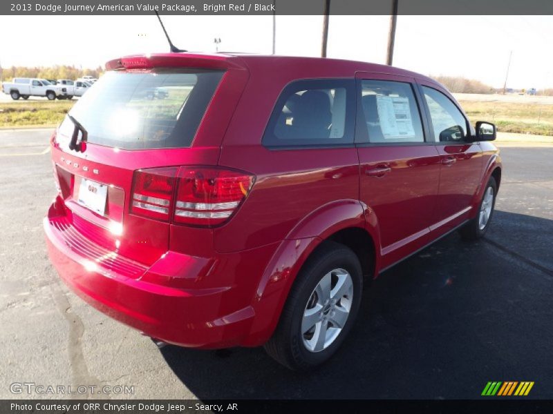 Bright Red / Black 2013 Dodge Journey American Value Package