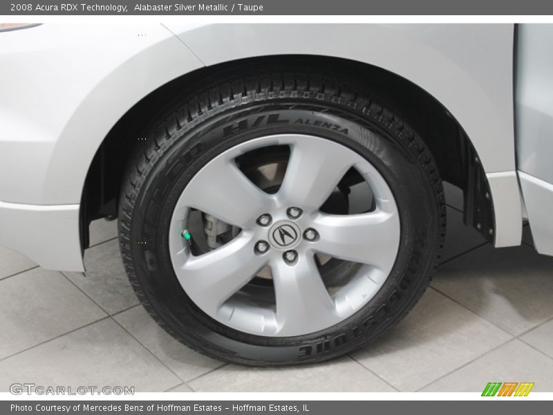 Alabaster Silver Metallic / Taupe 2008 Acura RDX Technology