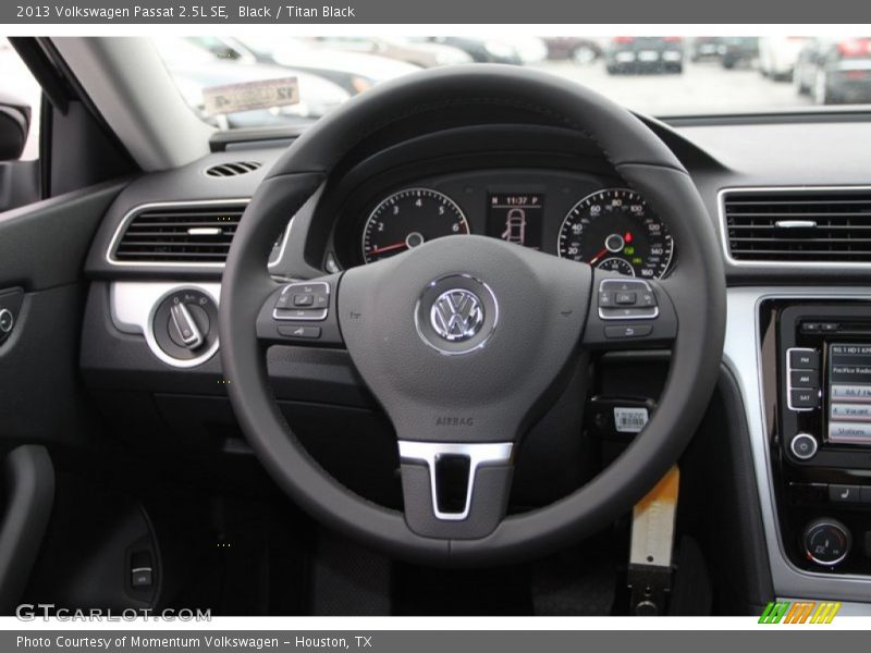 Black / Titan Black 2013 Volkswagen Passat 2.5L SE