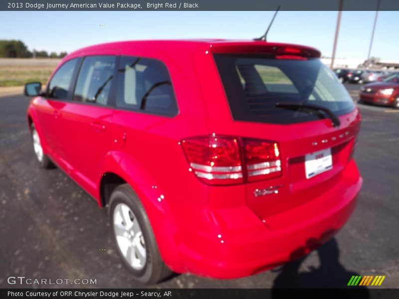 Bright Red / Black 2013 Dodge Journey American Value Package