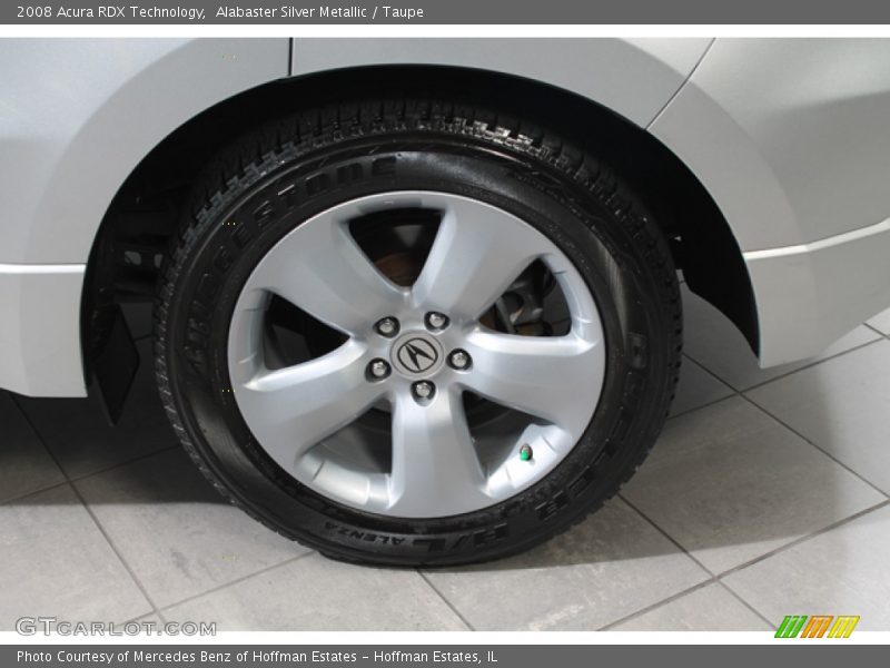 Alabaster Silver Metallic / Taupe 2008 Acura RDX Technology