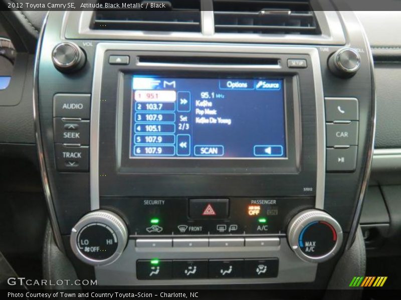 Attitude Black Metallic / Black 2012 Toyota Camry SE
