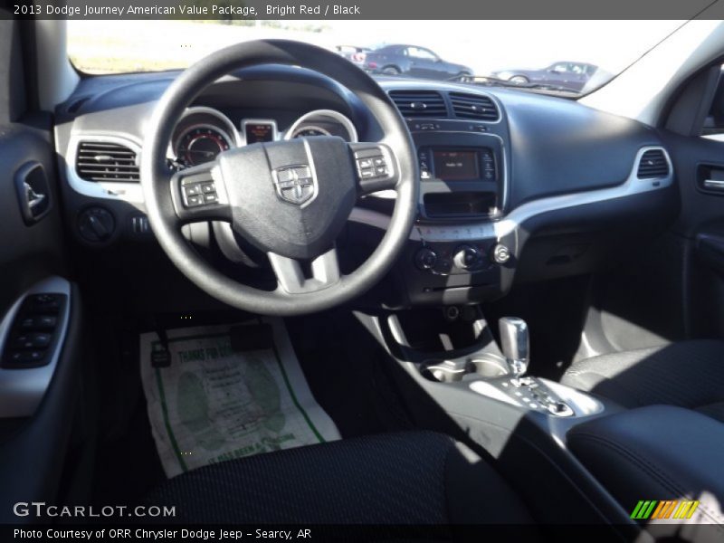 Bright Red / Black 2013 Dodge Journey American Value Package