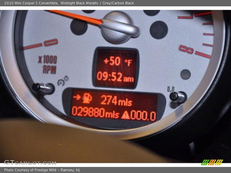 Midnight Black Metallic / Grey/Carbon Black 2010 Mini Cooper S Convertible