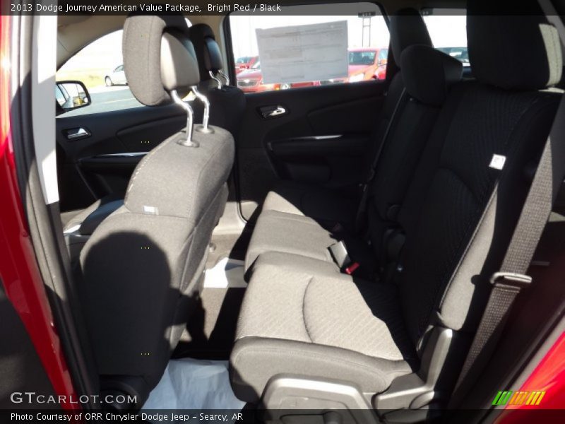 Bright Red / Black 2013 Dodge Journey American Value Package