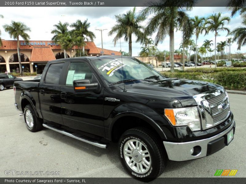 Tuxedo Black / Tan 2010 Ford F150 Lariat SuperCrew