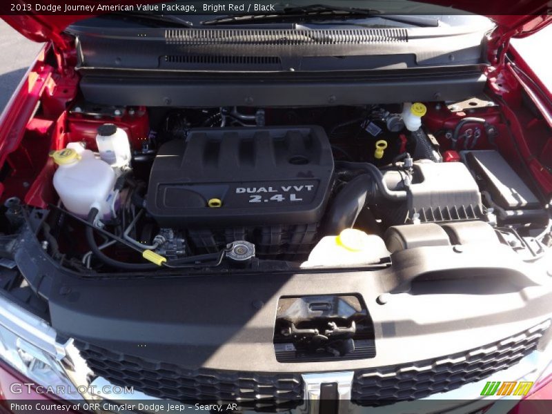 Bright Red / Black 2013 Dodge Journey American Value Package