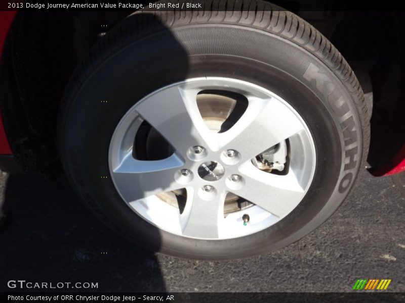 Bright Red / Black 2013 Dodge Journey American Value Package