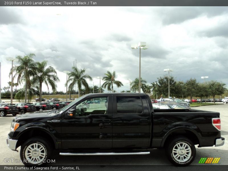 Tuxedo Black / Tan 2010 Ford F150 Lariat SuperCrew