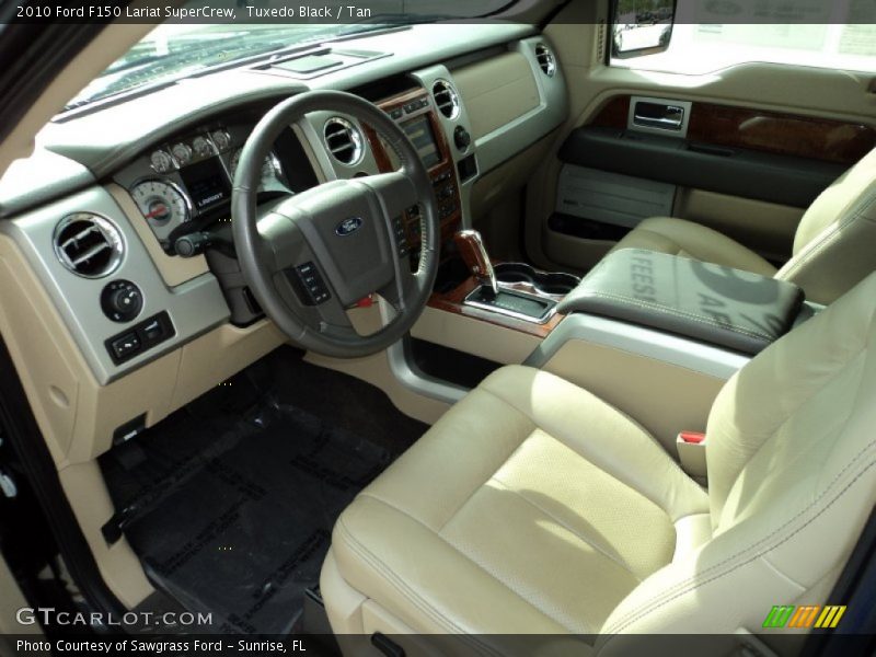 Tuxedo Black / Tan 2010 Ford F150 Lariat SuperCrew