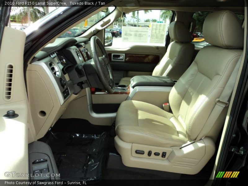 Tuxedo Black / Tan 2010 Ford F150 Lariat SuperCrew