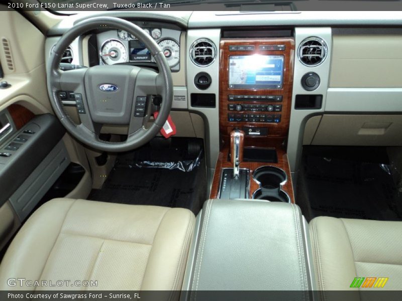 Tuxedo Black / Tan 2010 Ford F150 Lariat SuperCrew
