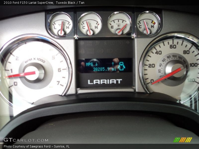 Tuxedo Black / Tan 2010 Ford F150 Lariat SuperCrew