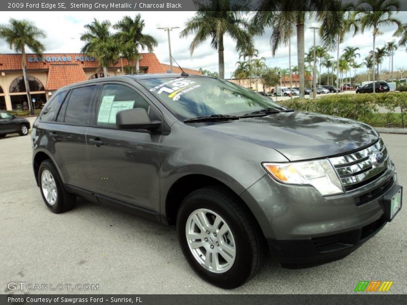 Sterling Grey Metallic / Charcoal Black 2009 Ford Edge SE