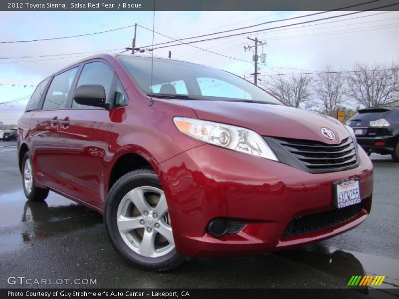 Salsa Red Pearl / Bisque 2012 Toyota Sienna