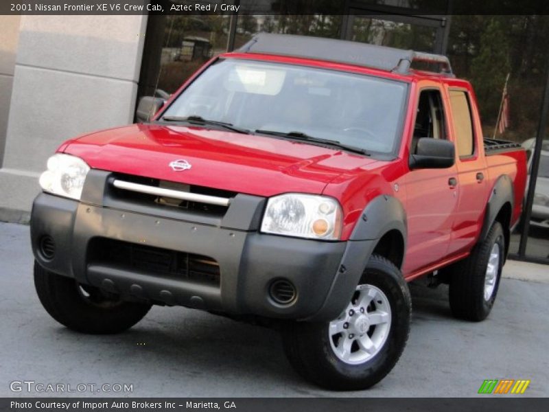 Front 3/4 View of 2001 Frontier XE V6 Crew Cab